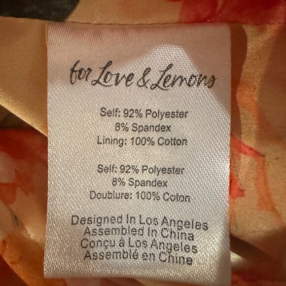 For Love & Lemons Floral Bodysuit - Size Small - Picture 4 of 4